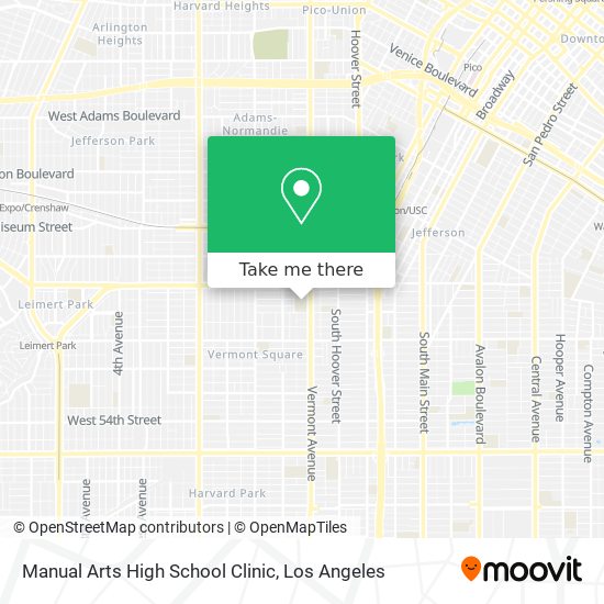 Manual Arts High School Clinic map