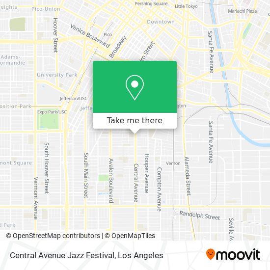Mapa de Central Avenue Jazz Festival