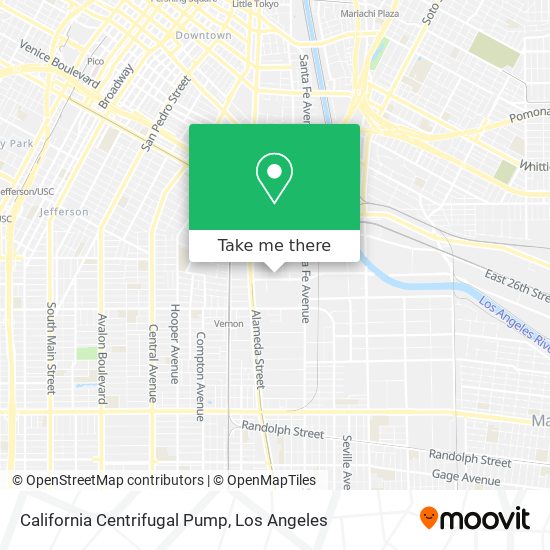California Centrifugal Pump map