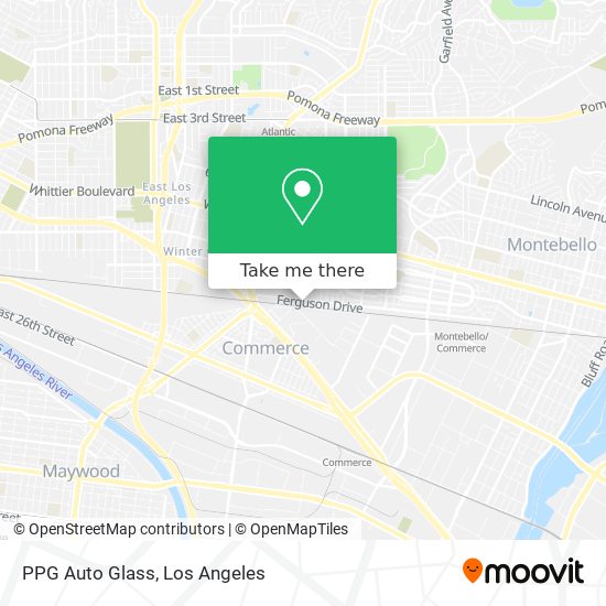 PPG Auto Glass map