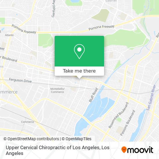 Mapa de Upper Cervical Chiropractic of Los Angeles