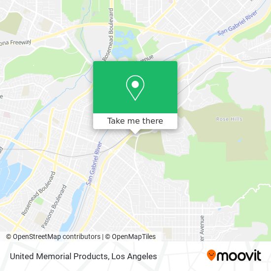 United Memorial Products map