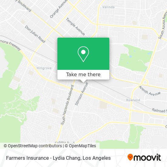 Farmers Insurance - Lydia Chang map