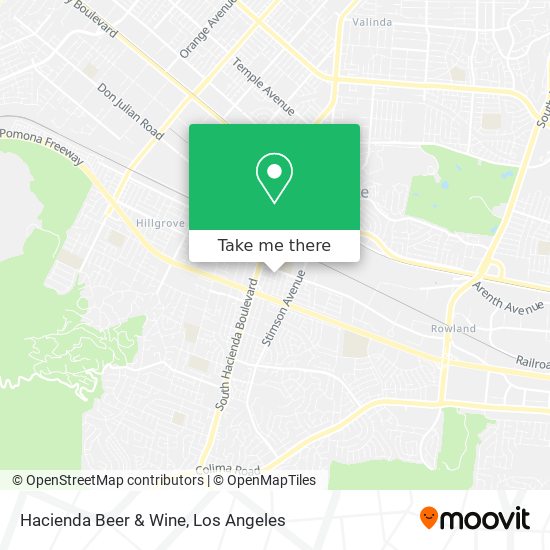 Hacienda Beer & Wine map