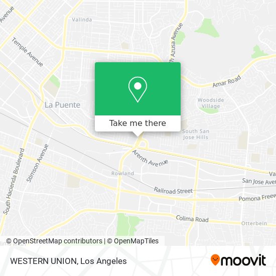 WESTERN UNION map