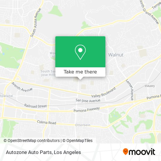 Autozone Auto Parts map