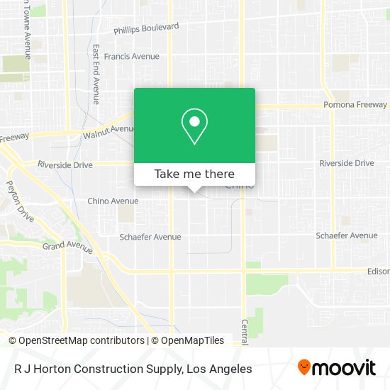 R J Horton Construction Supply map