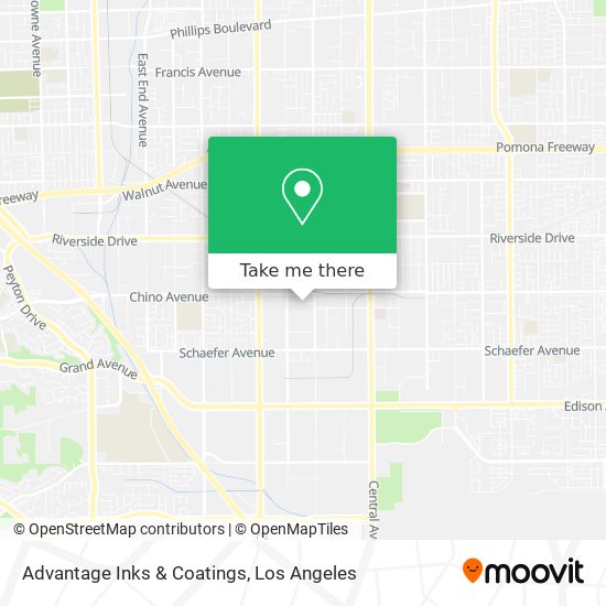 Advantage Inks & Coatings map