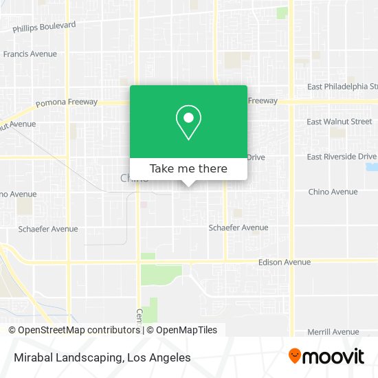 Mirabal Landscaping map