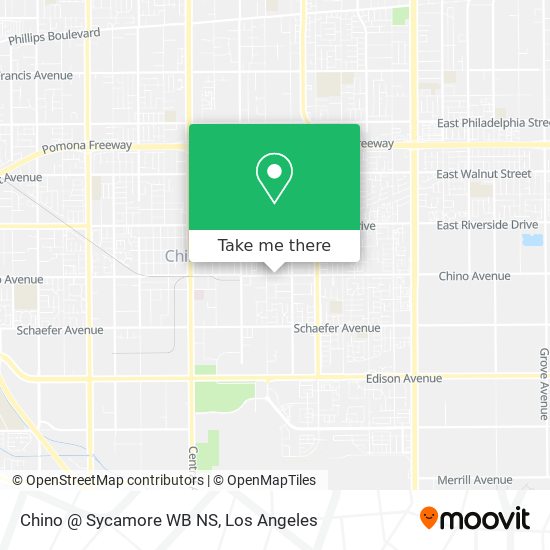 Chino @ Sycamore WB NS map