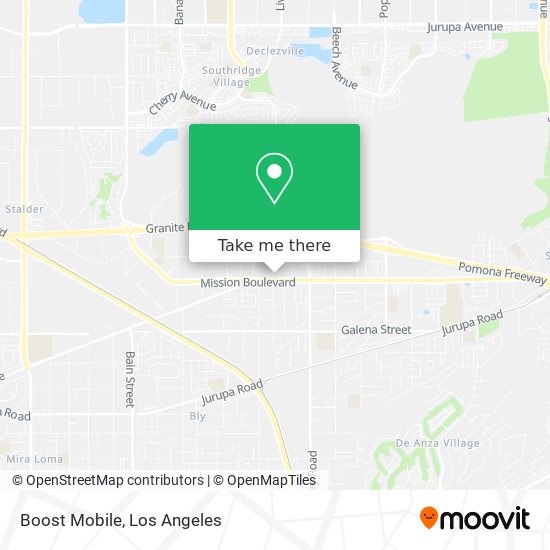 Boost Mobile map