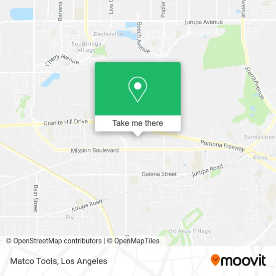 Matco Tools map