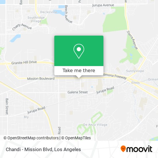 Chandi - Mission Blvd map