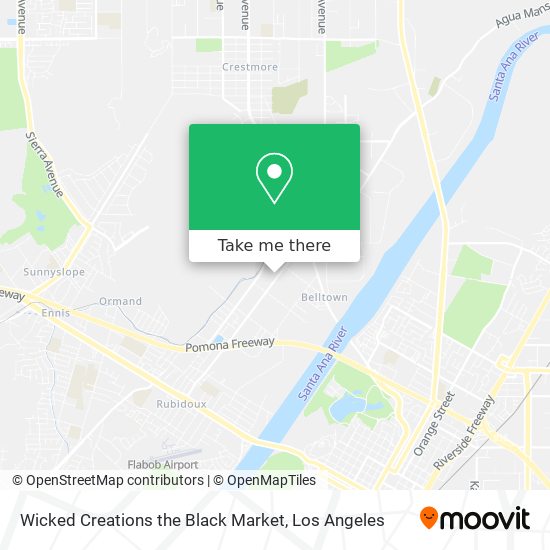 Mapa de Wicked Creations the Black Market