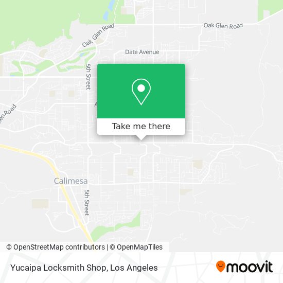 Mapa de Yucaipa Locksmith Shop