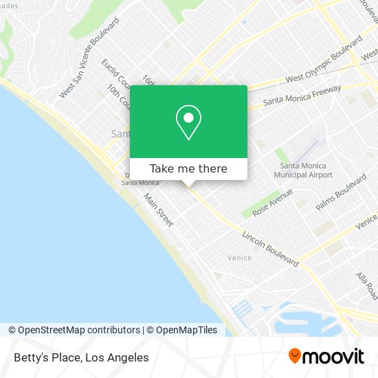 Betty's Place map