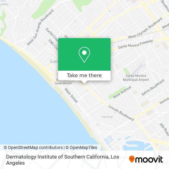 Dermatology Institute of Southern California map