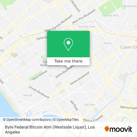 Byte Federal Bitcoin Atm (Westside Liquor) map