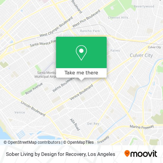 Mapa de Sober Living by Design for Recovery