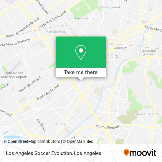 Los Angeles Soccer Evolution map