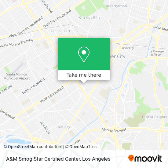 A&M Smog Star Certified Center map