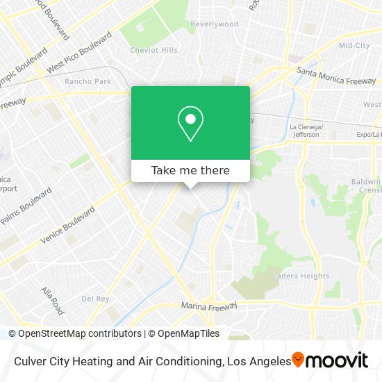 Mapa de Culver City Heating and Air Conditioning