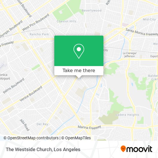 The Westside Church map