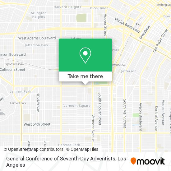 General Conference of Seventh-Day Adventists map