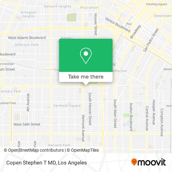 Copen Stephen T MD map