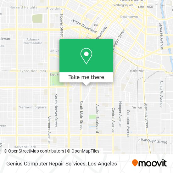 Genius Computer Repair Services map