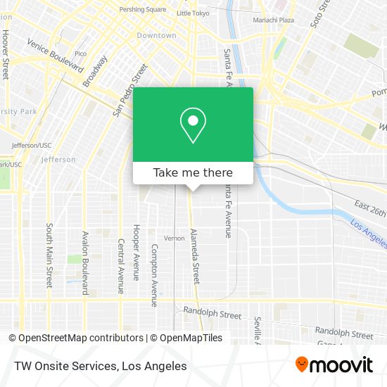TW Onsite Services map