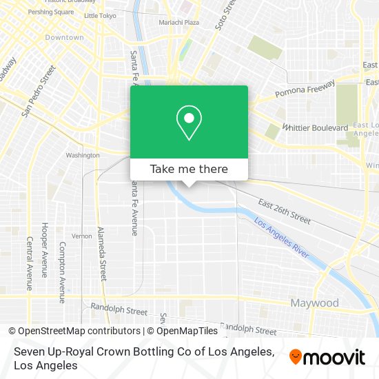 Mapa de Seven Up-Royal Crown Bottling Co of Los Angeles