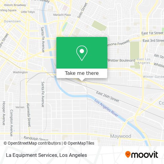 La Equipment Services map