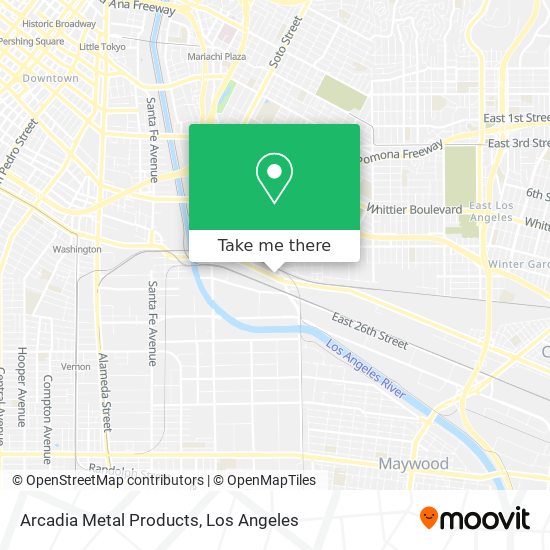 Arcadia Metal Products map