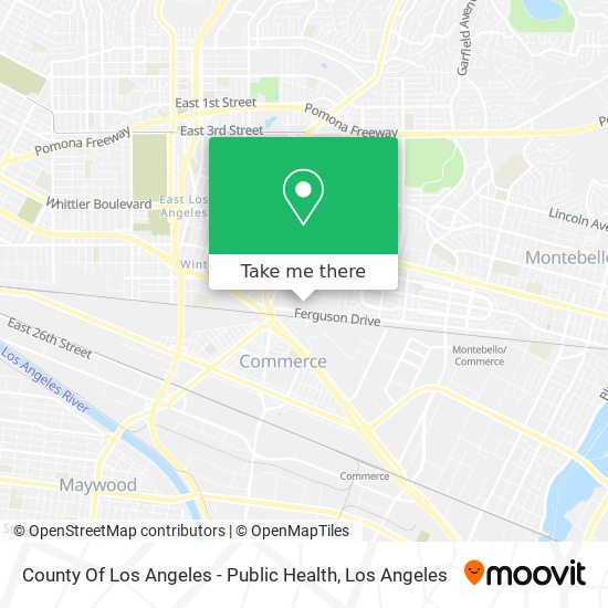 County Of Los Angeles - Public Health map