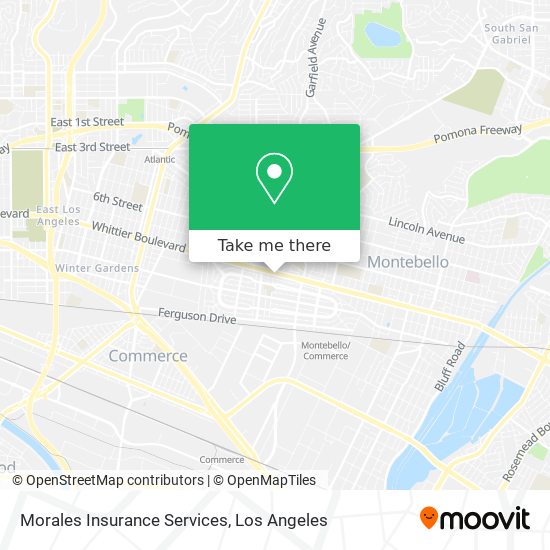 Morales Insurance Services map