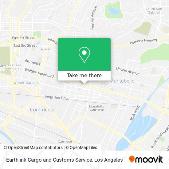 Mapa de Earthlink Cargo and Customs Service