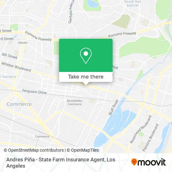 Mapa de Andres Piña - State Farm Insurance Agent