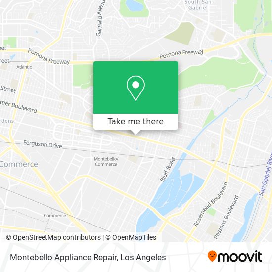 Mapa de Montebello Appliance Repair