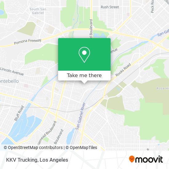 Mapa de KKV Trucking