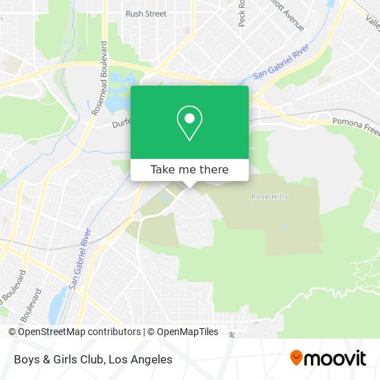 Mapa de Boys & Girls Club