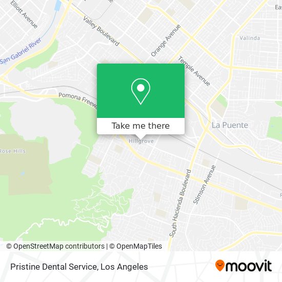 Pristine Dental Service map