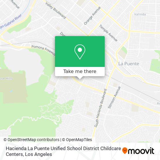 Hacienda La Puente Unified School District Childcare Centers map
