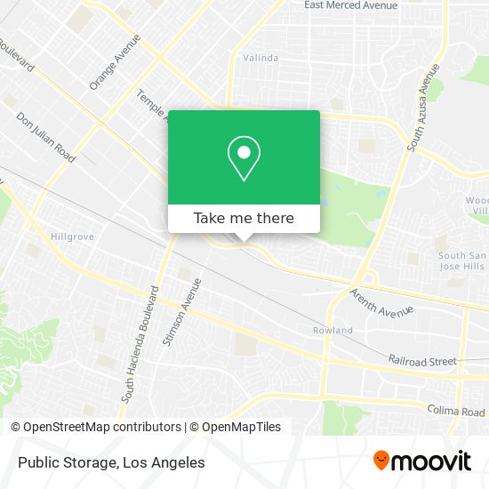 Public Storage map