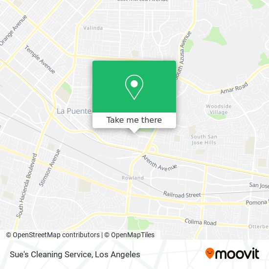 Sue's Cleaning Service map