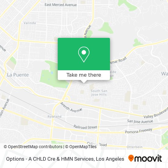 Options - A CHLD Cre & HMN Services map