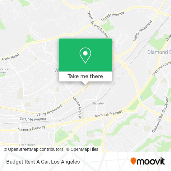 Budget Rent A Car map