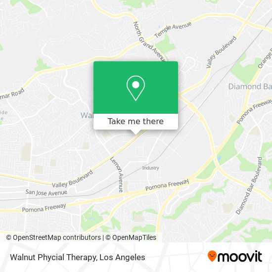 Walnut Phycial Therapy map