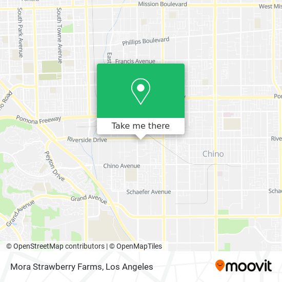 Mora Strawberry Farms map