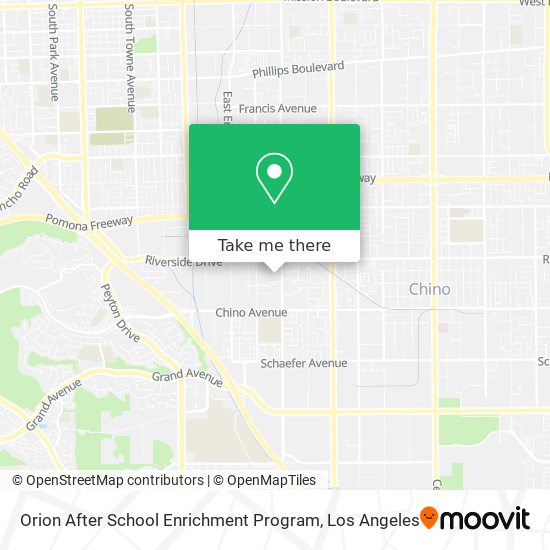 Orion After School Enrichment Program map